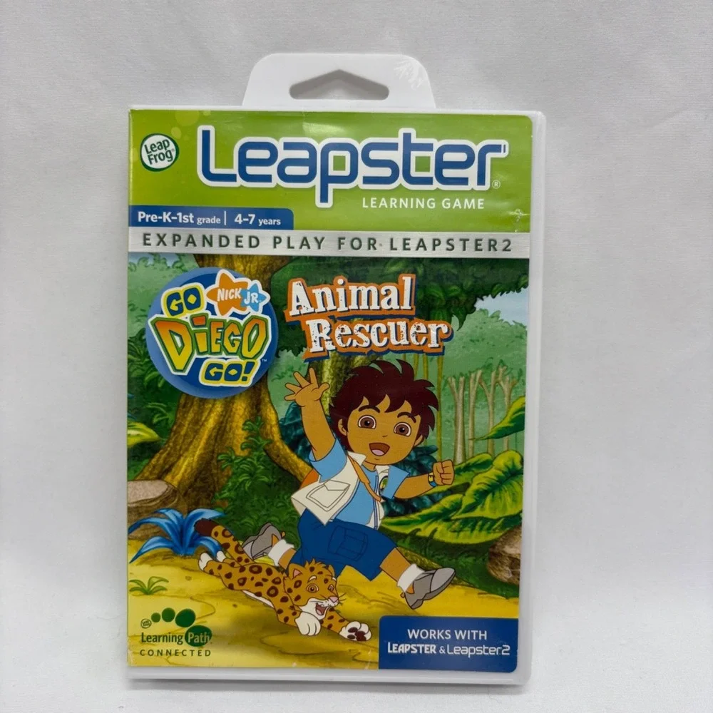LOT OF 5 Leap Frog Leapster Game Cartridges - Complete with Boxes Disney Nick Jr